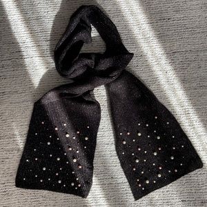 Karl Lagerfeld Pearl Embellished Scarf